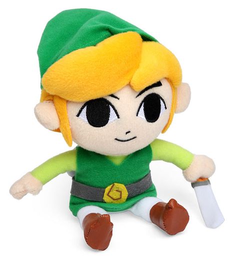 Legend of Zelda Wind Waker Link 6-Inch Plush Link Plush, Legend Of Zelda Link, The Wind Waker, Nintendo Characters, Rare Gifts, Link Zelda, The Game Is Over, Wind Waker, Think Geek