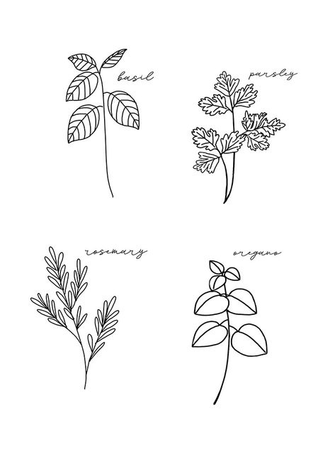 Spring Herbs Printable - My Someday in May Bird Embroidery Pattern Free Printable, Urban Threads Embroidery, Spring Herbs, Herb Embroidery, Embroidery Stitches Flowers, Free Embroidery Patterns Machine, Shirt Crafts, Bird Embroidery Pattern, Rose Embroidery Pattern