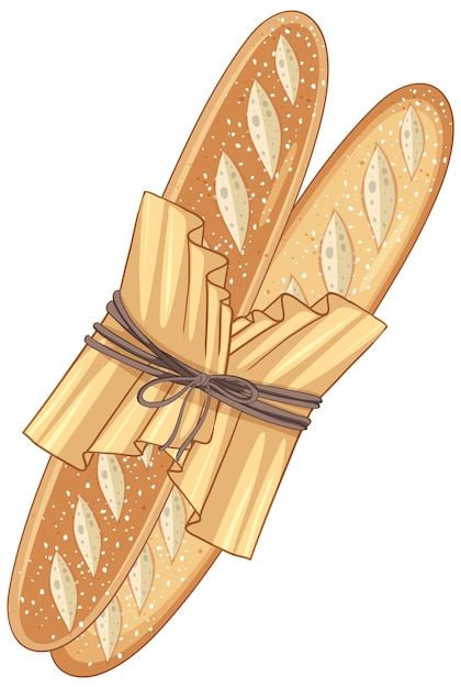 Free vector delicious french baguette ca... | Free Vector #Freepik #freevector #food-clipart #cartoon-drawing #cartoon-svg #art Pizza Baguette, French Cartoons, French Illustration, Basket Drawing, France Aesthetic, French Baguette, Food Cartoon, Drawing Bag, Cute Food Drawings