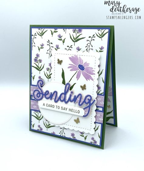 Stampin’ Up! Sending Smiles Sneak Peek for the Amy’s Inkin’ Krew Blog Hop – Stamps – n – Lingers Stampin Up Sending Smiles, Stampin Up Sending, Sending Smiles, Friend Cards, Sending Flowers, Folding Cards, Card Magic, Handcrafted Cards, Daisy Cards