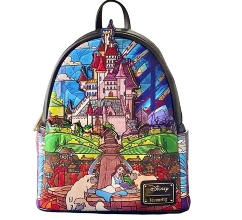 Disney Princess Castle, Castle Series, Disney Monsters, Mini Backpacks, Loungefly Bag, Princess Castle, Disney Bag, School Bags For Girls, Disney Beauty And The Beast