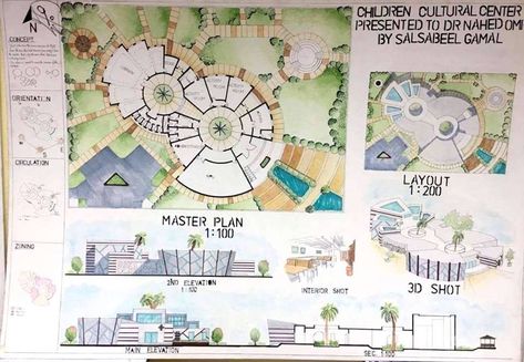 Desgin presentation sheets Landscape Architecture Presentation, Concept Board Architecture, Architectural Thesis, Presentation Board Design, Kindergarten Design, Architecture Presentation Board, Plans Architecture, Architecture Concept Diagram, Project Presentation