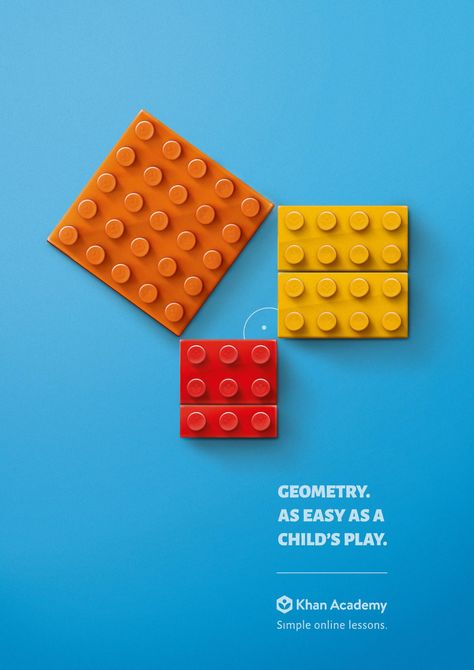 Education Without Backpacks Print Advert By Noble Graphics: Lessons As Easy As a Child's Play | Ads of the World™ Ads Poster, School Advertising, Lego Print, Ad Layout, School Creative, 광고 디자인, Math School, Teaching Lessons, Publicidad Creativa