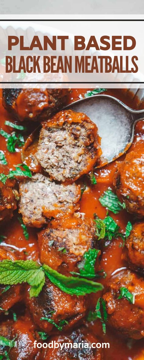 Black Bean Meatballs, Bean Meatballs, Meatballs Beef, Veggie Balls, Veggie Meatballs, Vegetarian Meatballs, Plant Based Diet Meal Plan, Black Bean Recipes, Vegan Plant Based