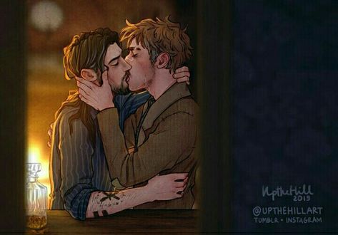 12 Grimmauld Place, Wolfstar Fanart, Grimmauld Place, Remus And Sirius, Marauders Fan Art, Gellert Grindelwald, Gay Harry Potter, Harry Potter Artwork, Long Time No See