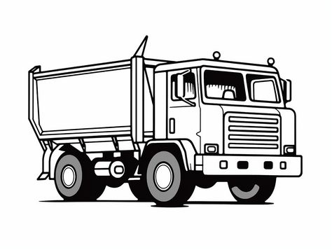 illustration of Colorful dump truck adventure Vehicles Coloring Pages, Kids Colouring, Truck Coloring Pages, Construction Vehicles, Dump Truck, Big Trucks, Creative Kids, Free Kids, Coloring For Kids