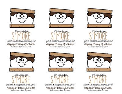 Ready for SMORE fun in kindergarten? Smore Tags Printable Free, Camping Theme Preschool, Preschool Creative Art, Labels Printables Free Templates, Student Gift Tags, Bubble Activities, Camping Classroom, Summer Reading Challenge, Camp Theme