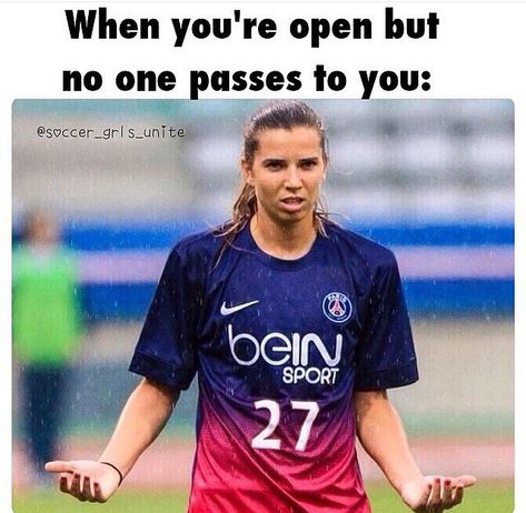 Funny Soccer Memes, Soccer Problems, Soccer Jokes, Basketball Tricks, Xavier Rudd, Number 27, Soccer Girl Problems, Soccer Stuff, Tobin Heath