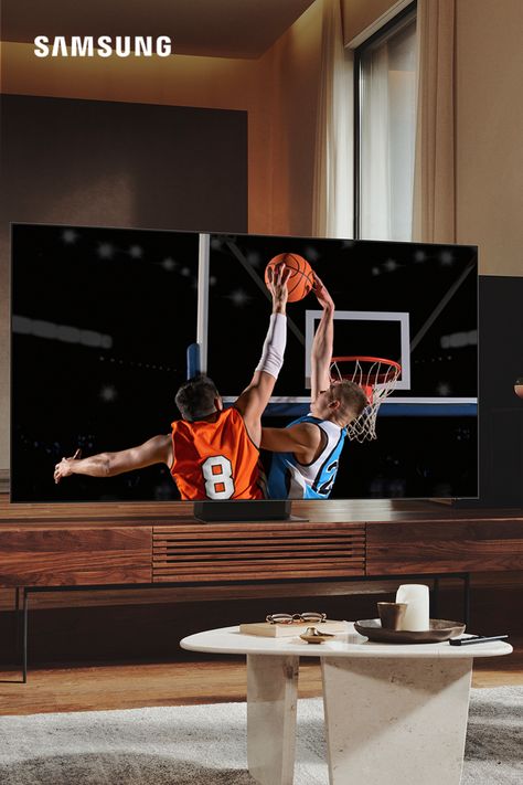 Celebrate college basketball with the Samsung Neo QLED TV. It’s the perfect teammate to catch all the action and keep an eye on your tournament bracket. Watch all the madness in stunning detail and see 68 become 1. Tournament Bracket, Theater Design, Samsung Smart Tv, Home Theater Design, College Basketball, Art Display, Home Theater, Smart Tv, Promo Codes