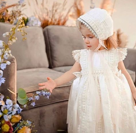 Toddler Baptism, Baptism Dresses, Baptism Outfit, Religious Ceremony, Baptism Dress, Delicate Embroidery, Elegant Designs, Girls Clothing Sets, Clothing Sets