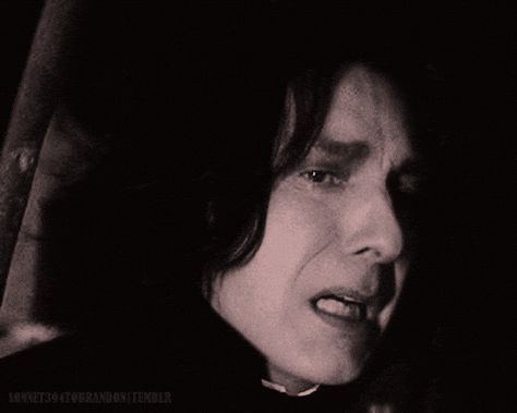 Snape Crying, Alan Rickman Gif, Severus Snape Aesthetic, Severus Sneep, Alan Rickman Snape, Alan Rickman Movies, Professor Severus Snape, Alan Rickman Severus Snape, Gellert Grindelwald