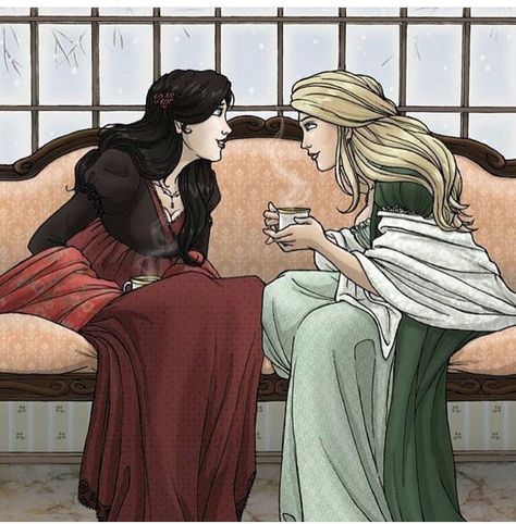 Aelin and lysandra Queen Of Shadows, Throne Of Glass Fanart, Aelin Ashryver Galathynius, Celaena Sardothien, Throne Of Glass Books, Crown Of Midnight, Empire Of Storms, School For Good And Evil, Dollhouse Printables