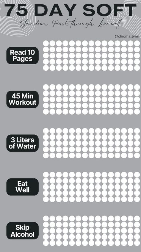 75 Day Soft Challenge Tracker 75 Days Soft Challenge Tracker, 75 Soft Challenge Tracker Free Download, 75 Soft Challenge Tracker Free, 75 Day Soft Challenge, Notion Template For Work, 75 Challenge, 75 Soft Challenge Tracker, Challenge For Teens, Fitness Accountability