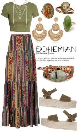 Look Hippie Chic, Moda Hippie, Look Boho Chic, Mode Hippie, Hairstyles Videos, Bohemian Style Clothing, Boho Outfit, Earthy Outfits, Estilo Hippie