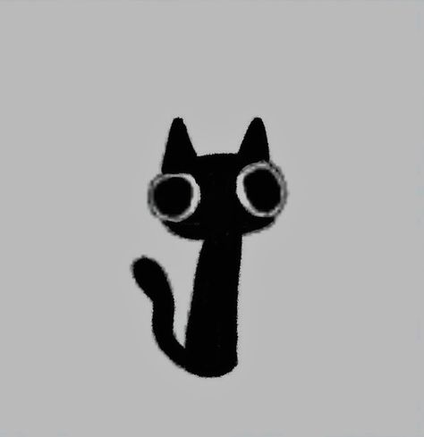 Black Cat Drawing, Minimal Tattoo Ideas, Goofy Drawing, Cat Tattoos, Cat Tattoo Designs, Cat Doodle, Kitty Drawing, Cat Icon, Cute Doodles Drawings