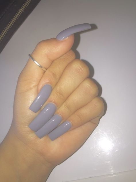 ⓑⓑⓨⓟⓔⓐⓒⓗⓨ✨ Grey Nails, Acrylic Nail Shapes, Curved Nails, Nails Square, Gray Nails, Long Square Acrylic Nails, Pink Acrylic, Nails Pink, Pink Acrylic Nails