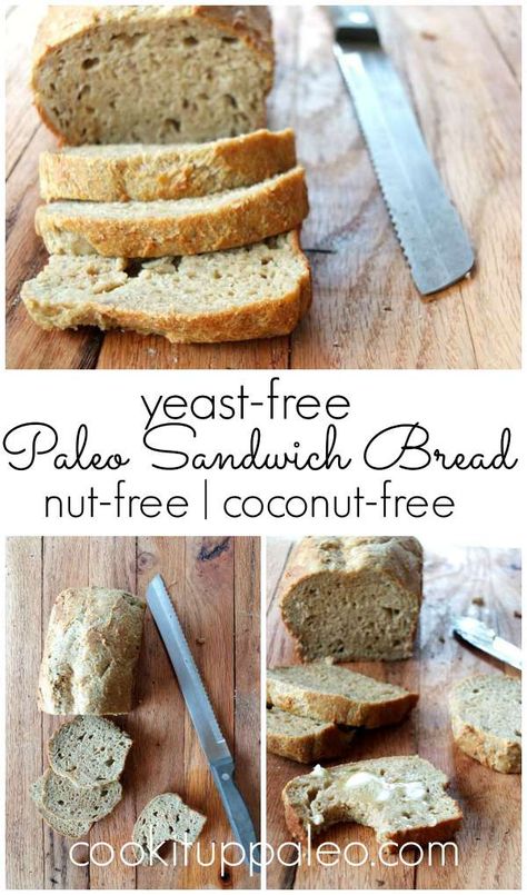 Paleo Sandwich Bread Recipe, Paleo Sandwich Bread, Paleo Sandwich, Cassava Flour Recipes, Healthy Bakes, Low Carb Pancake Recipe, Paleo Breads, Keto Bread Recipe, Keto Friendly Bread