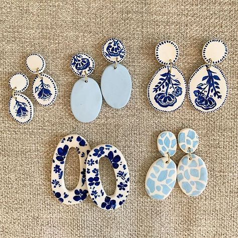 Handmade Clay Jewelry, Accesories Jewelry, Polymer Earrings, Polymer Clay Jewelry Diy, Clay Jewelry Diy, Accessories Diy Jewelry, Ceramic Jewelry, Diy Schmuck, Bijoux Diy