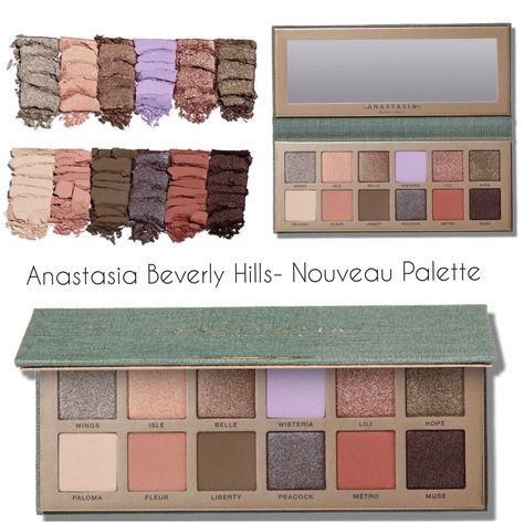 Nouveau Pallete Anastasia Beverly Hills Anastasia Beverly Hills Nouveau, Light Spring, Anastasia Beverly Hills, Eyeshadow Palette, Beverly Hills, Makeup, Beauty, Clothes, Make Up