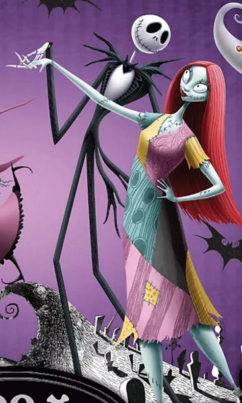 Nightmare Before Christmas 2, Nightmare Before Christmas Pictures, Jack Y Sally, Jack Nightmare Before Christmas, Sally Skellington, Nightmare Before Christmas Drawings, Nightmare Before Christmas Tattoo, Nightmare Before Christmas Wallpaper, Nightmare Before Christmas Decorations