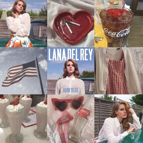 Born To Die Album Aesthetic, Lana Del Rey Born To Die Era, Lana Del Rey Mood Board, Lana Summer, Lana Albums, Vintage Americana Aesthetic, Lana Del Rey Albums, Americana Aesthetic, Lana Del Rey Vinyl