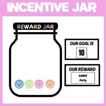 This whole class incentive reward jar system is perfect for your classroom management plan. Use this to reinforce positive behavior and provide visual clues to your students. They will love adding smileys and/or stars to their jar and watching it fill up! Classroom Management Reward System, Classroom Management Rewards, Class Incentives, Preschool Behavior, Reward Jar, Classroom Management Plan, Classroom Rewards, Reward System, 5th Grade Math