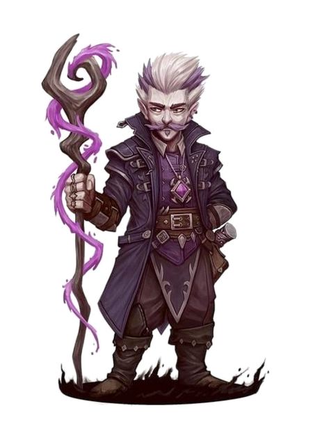 Gnome Dnd, Dnd Sorcerer, Warlock Dnd, Types Of Magic, Pathfinder Character, Dnd Races, Heroic Fantasy, Paintings And Drawings, Oc Art