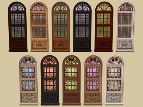 Sims 4 Stained Glass Windows, Sims 4 Cc Archway, Sims 4 Art Nouveau, Sims 4 Stained Glass Cc, Sims 4 Arch, Magic Realms, Sims Furniture, Sims 4 Hair Male, Eaten Alive