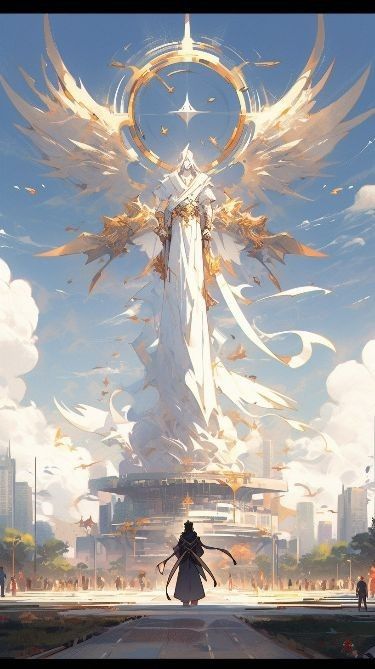 Fantasy Land, Heaven Art, Concept Art Character, Fantasy City, Goddess Art, Fantasy Art Landscapes, Fantasy Concept Art, Angel Art, Environment Concept Art