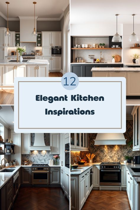 Looking to give your kitchen a touch of elegance? Check out these 12 stunning ideas that blend style and functionality! From beautiful lighting features that brighten your space to timeless marble countertops that add luxury, we’ve got inspiration for every taste. Transform simple finishes into elegant elements to revamp the heart of your home. Whether you’re dreaming of chic cabinetry or luxurious textures, these kitchen designs will steer you in the right direction to create the peaceful chef's paradise you've always wanted! Timeless Kitchen Design Inspiration, Elegant Kitchens Luxury, Luxurious Kitchen Design, Luxurious Kitchens, Timeless Kitchen Design, Top Kitchen Trends, Classy Kitchen, Cozy Breakfast Nook, Luxury Appliances