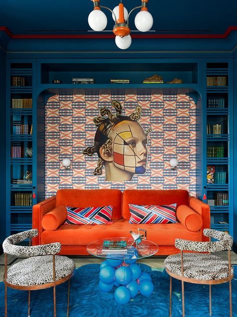 Atlanta Airbnb, Maximalism Interior, Estilo Kitsch, Art Deco Style Interior, Maximalist Interior, Eclectic Interior Design, Maximalism, Interior Design Art, Eclectic Interior