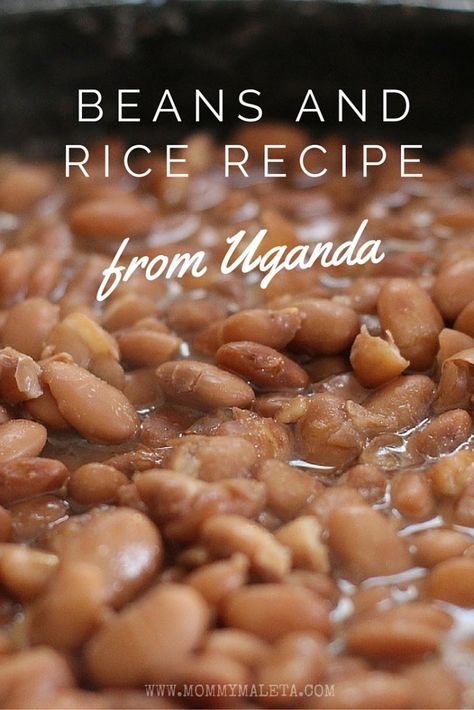 There's nothing quite like beans and rice to trigger memories of living abroad. Take this rice and beans recipe from Uganda, for example... Uganda Recipe, Ugandan Food, Rice And Beans Recipe, African Cooking, Rice And Beans, Beans And Rice, Healthy Recipes On A Budget, Rice Ingredients, Beans Recipe