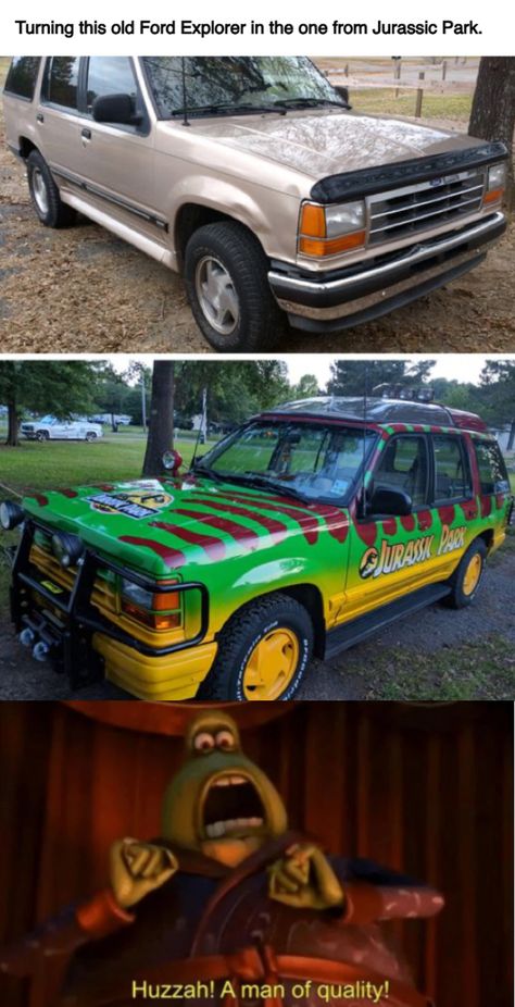 Jurassic Park Quotes Humor, Jurassic Park Funny, Jurassic Park Car, Barney The Dinosaur Memes Funny, Jurassic Park Book, Jurassic Park Series, J Park, T Rex Memes Hilarious, Jurassic Park 1993