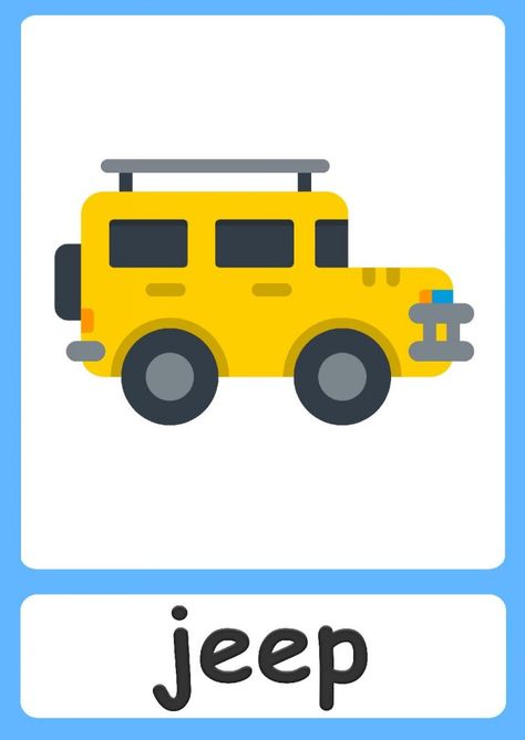 Transport flashcards for kids! Class Rules Display, Transportation Flashcards, Evs Worksheet, Kids Dental Health, Land Transport, Body Preschool, Transportation Vehicles, Letter Flashcards, Transportation Activities