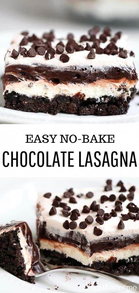 Lasagna Dessert Recipes, Chocolate Lasagna Dessert, Lasagna Dessert, Chocolate Lasagna Recipe, Cupcakes Oreo, Oreo Fluff, Oreo Desserts, Dessert Oreo, Chocolate Lasagna