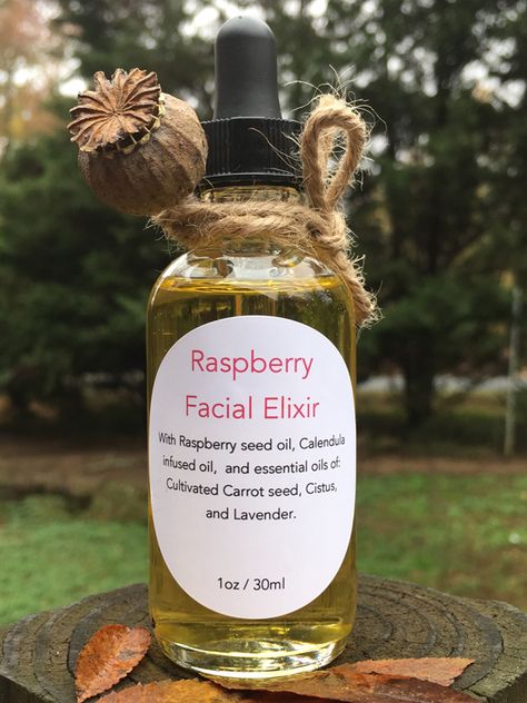 This yummy facial elixir contains Raspberry seed oil, a rich source of polyunsaturated fatty acids (think Omega 3, 6 and 9) and nourishing protective antioxidants such as bioflavonoids, tocopherols and tocotrienols, and phytosterols, plus it smells divine! Along with the raspberry seed oil is Calendula officinalis herbal infusion. Calendula is well known for its many READ MORE Elixir Recipe, Calendula Officinalis, Diy Skin Care Recipes, Raspberry Seeds, Herbal Recipes, Raspberry Seed Oil, Diy Body Care, All Natural Skin Care, Natural Body Care