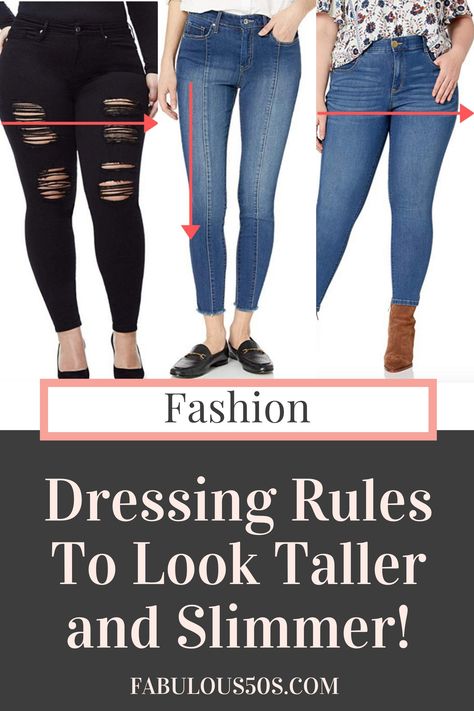 How To Look Taller And Thinner, Outfits To Appear Slimmer, Outfits That Make You Look Taller And Thinner, Slenderizing Outfits, Sliming Outfit Ideas, Outfit To Look Taller And Slimmer, Dressing To Look Taller And Thinner, Look Taller And Slimmer, Smart Dressing