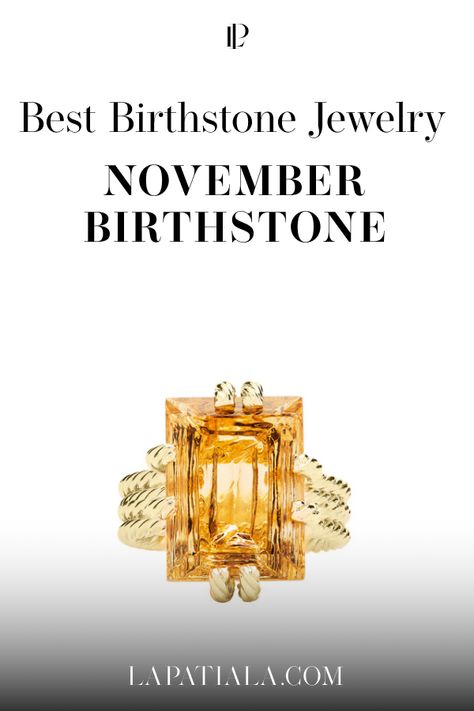 Looking for November Birthstone Jewelry? We’ve rounded up gorgeous November birthstone jewelry that will stand out all year round. We focus exclusively on high jewelry, including gorgeous citrine rings, earrings and necklaces from today’s best designers - Lydia Courteille, Fernando Jorge, Vram and Karma El Khalil. This complete luxury birthstones jewelry guide for the month of November has everything you need to know about citrine and topaz jewelry. Learn more! Birthstones Jewelry, Lydia Courteille, Citrine Rings, Jewelry Guide, Birth Stones Chart, Birth Stones, November Birthstone Jewelry, Month Of November, Womens Jewelry Trends