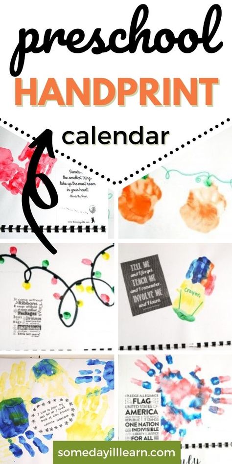 Month Handprints, Kids Calendar Craft, Calendar Crafts For Kids, Monthly Handprint Art, Diy Handprint Calendar, Handprint Calendar 2023, Hand Print Calendar, Hand Calendar Handprint Art, Diy Calendar Ideas