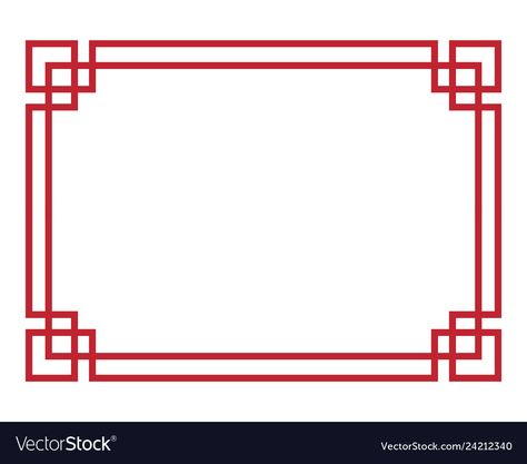 Chinese Boarder Design, Japanese Border Design, Chinese Border Design, Border Art Design, Geometric Border Design, Paper Borders, Chinese Frame, Glass Etching Designs, Border Art