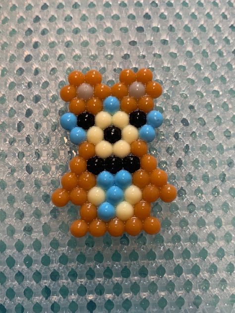 Aqua Bead Patterns, Fnaf Aquabeads, Aqua Bead Art, Aqua Beads Ideas, Aquabeads Bookmark, Aqua Beads Patterns, Aquabeads Ideas Cute, Aqua Beads Patterns Easy, Aquabeads Ideas