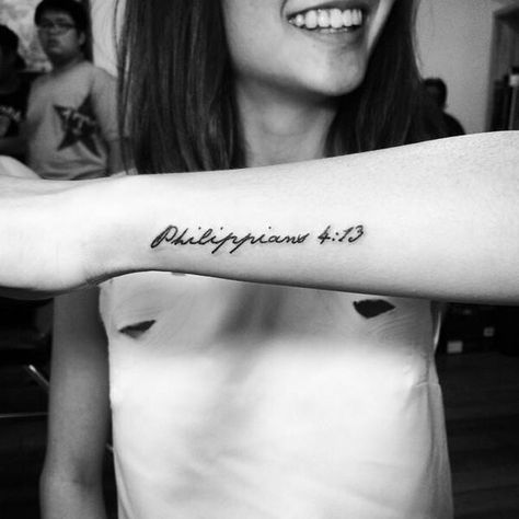 4 13 Tattoo, Unique Christian Tattoos, Scripture Tattoos, Biblical Tattoos, 13 Tattoo, Bible Tattoos, Simple Forearm Tattoos, Bible Verse Tattoos, Verse Tattoos