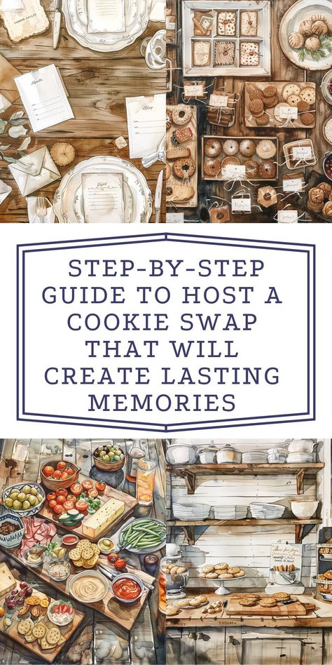 Discover how to host a delightful cookie swap party with these fun and frugal tips! Learn how to plan, prepare, and enjoy a sweet gathering with friends and family. Ladies Ornament Exchange Party, Holiday Cookie Swap, Office Cookie Exchange, Cookie Swap Rules, How To Do A Cookie Exchange Party, Neighborhood Cookie Exchange, Cookie Exchange Party Games, Cookie Swap Party Games, Soup Swap Party