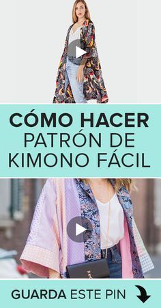 ¿Quieres confeccionar un kimono? Lo primero que debes hacer entonces es trazar los moldes o patrones, y en este tutorial te explicamos como hacerlo. 😊👆 #costura #manualidades Modern Kimono Fashion Outfits, Modern Kimono Fashion, Kimono Tutorial, Kimono Sewing Pattern, Diy Kimono, Modern Kimono, Kimono Outfit, Mode Kimono, Kimono Pattern