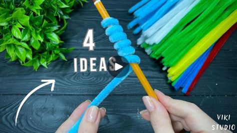 Make Flowers, Pipe Cleaner Crafts, Studio Diy, Pipe Cleaners, Chenille Stems, Pipe Cleaner, Craft Diy, Bottle Crafts, Flower Crafts