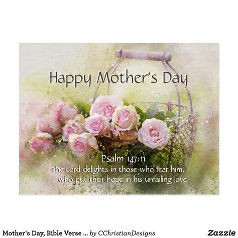 Mother's Day, Bible Verse Psalm 147:11 Pink Roses Postcard Christian Mothers Day Quotes, Mother's Day Bible Verse, Mothers Day Verses, Mothers Day Inspirational Quotes, Mothers Day Bible Verse, Bible Verses About Mothers, Message For Mother, Happy Mothers Day Wishes, Unfailing Love