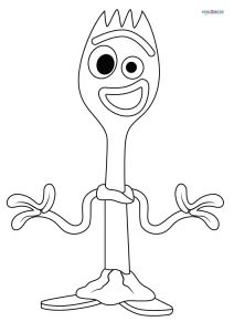 Forky Toy Story Drawing, Cartoon Characters Outline, Toy Story Coloring Pages Free Printable, Toy Story Coloring Pages, Character Outline, Alien Drawings, Story Drawing, Toy Story Alien, Birthday Activities