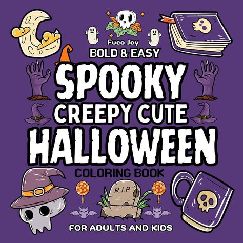 😁Whether you're a kid or an adult, our "Spooky Creepy Cute Halloween Bold and Easy Coloring Book" is designed to bring out your creative side and make Halloween extra special.📚 #coloringbooks #adultcoloring #kidscoloring #coloringfun #creativecoloring #relaxandcolor #stressreliefcoloringbook #coloringforadults #coloringforkids #coloryourworld Creepy Cute Halloween, Streamer Dr, Make Halloween, Halloween Coloring Book, Easy Coloring, Creepy Cute, Halloween Coloring, Cute Halloween, Coloring For Kids