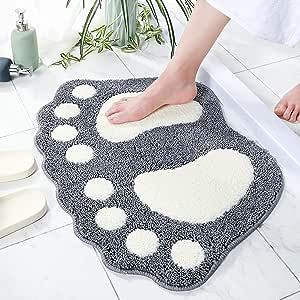 Amazon.com: Bathroom Rugs Water Absorbent Non-Slip Mat Used in Bathroom, Shower, Room, Etc.Soft Microfiber Machine Washable Bath Mat (Grey, 19x26'') : Home & Kitchen Grey Bathroom Rugs, Kitchen Area Rugs, Eid Al-adha, Decor Baie, Bathroom Floor Mat, Bathroom Safety, Bathroom Rugs And Mats, Bath Mats Bathroom, Bathroom Carpet