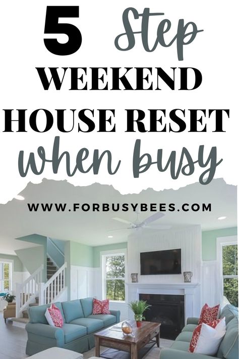 Weekend house reset Schedule For Working Mom, Cleaning Schedule For Working Mom, House Reset, Whole House Cleaning, Reset Sunday, Get Organized At Home, House Management, Productive Lifestyle, Getting Organized At Home